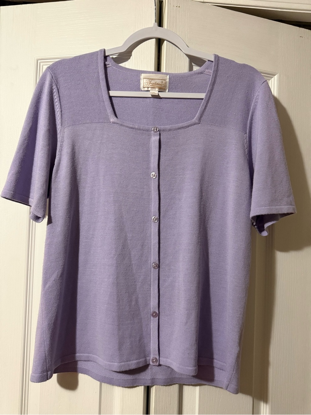 Vintage Tradition Pastel Lilac Lavender Women's Top